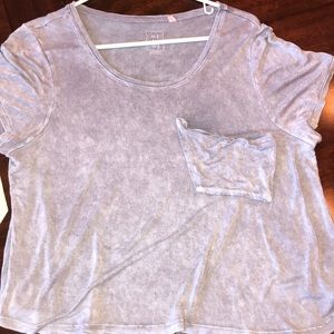 Blue/gray oversized shirt